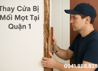 Sửa Chữa & Thay Cửa Bị Mối Mọt, Ẩm Nước Tại Quận 1 – Giá Rẻ 