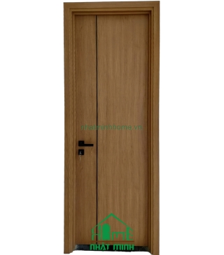 Cửa Gỗ MDF An Cường Giá Rẻ CNC Chỉ Đen Dọc NM21