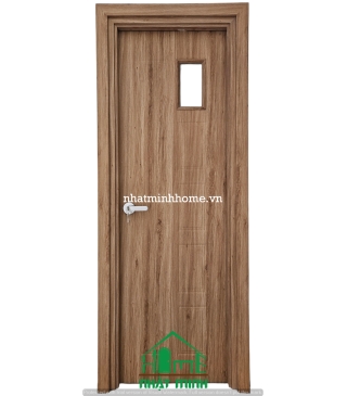 Cửa Nhựa Nhà Vệ Sinh Composite AGP – Màu B18 (Có Ô Kính Mờ)