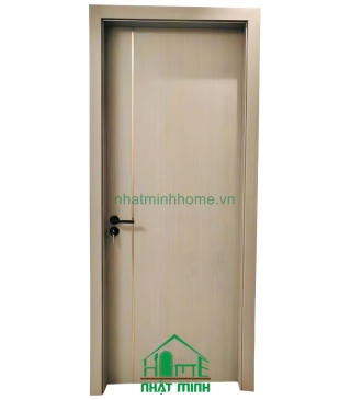 Cửa Nhựa Gỗ Composite Phẳng Sọc Chỉ Giá Rẻ NM91