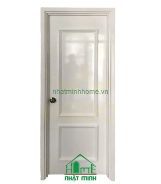 Cửa Nhựa Gỗ Composite Phào Chỉ Nổi Sơn Trắng NM117