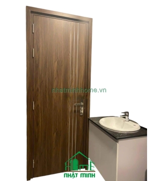 Cửa Nhựa Gỗ Composite 3 Sọc Chỉ Giá Rẻ NM96