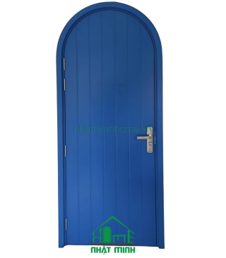 Cửa Vòm Nhựa Gỗ Composite Sơn Xanh NM44