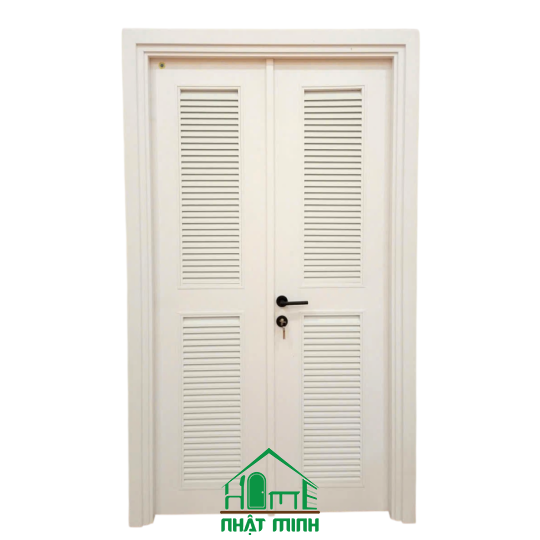 Cửa 2 Cánh Lá Sách Màu Trắng B1
