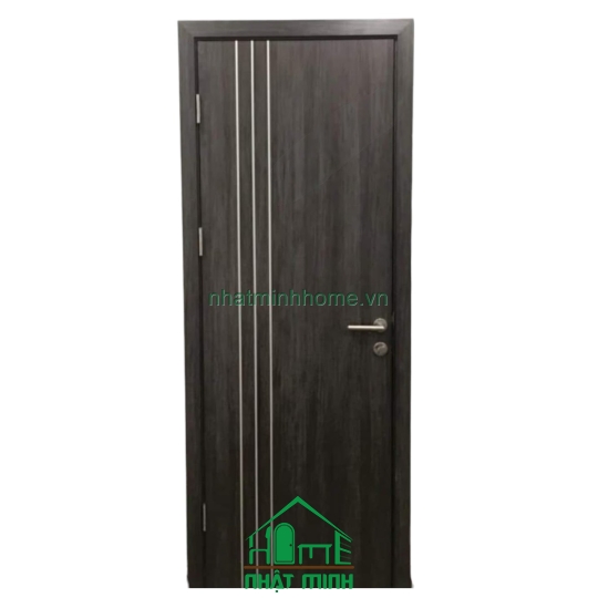 Cửa Gỗ MDF An Cường Cánh Phẳng Viền 3 Sọc Chỉ Giá Rẻ NM40