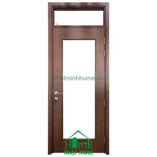 Cửa Gỗ MDF Melamine An Cường Gắn Ô Fix Kính Giá Rẻ NM29 