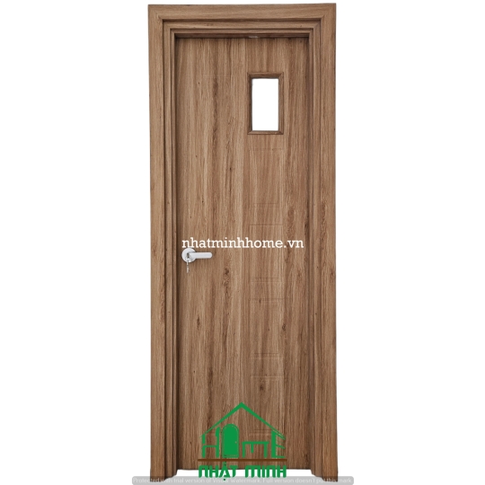 Cửa Nhựa Nhà Vệ Sinh Composite AGP – Màu B18 (Có Ô Kính Mờ)