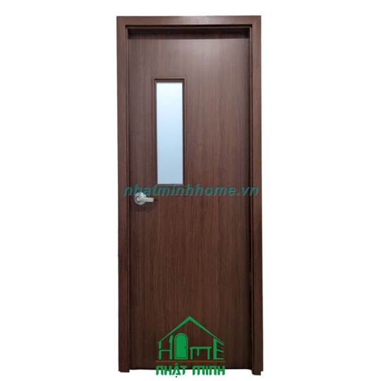 Cửa Nhựa Gỗ Composite Koss Giá Rẻ Ô Kính Mã Q01K