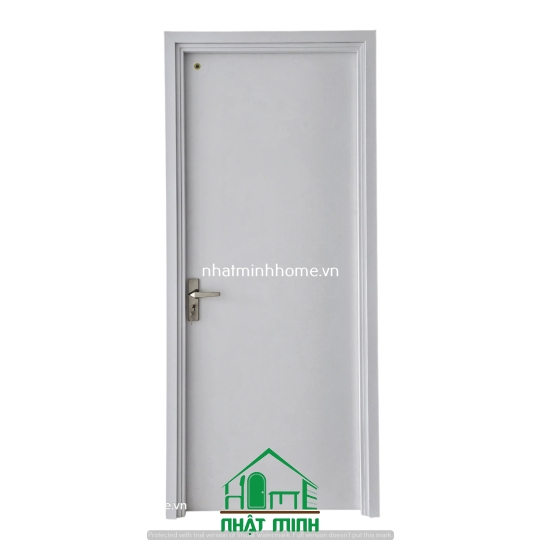 Cửa Nhựa Gỗ Composite AGP – Mã Màu B9 (Màu Trắng Phẳng Trơn)