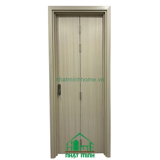 Cửa Xếp 2 Cánh Nhựa Gỗ Composite Giá Rẻ Màu B1
